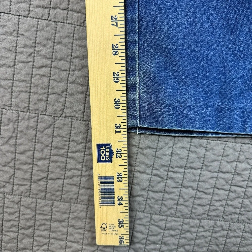 Vtg LL Bean Jeans Men's 36x34 (32x31) Blue‎ Denim Straight Leg Union Made In USA